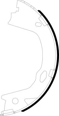 MINTEX MINTEX MFR743 1x Brake Shoe Set, parking brake 