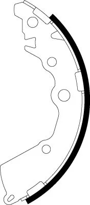 1x Brake Shoe Set