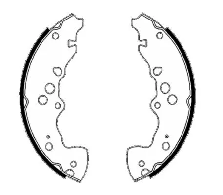 MINTEX MINTEX MFR752 1x Brake Shoe Set 