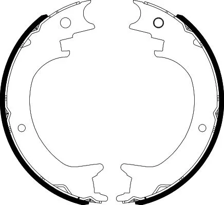 MINTEX MINTEX MFR754 1x Brake Shoe Set, parking brake 