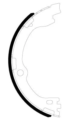 MINTEX MINTEX MFR762 1x Brake Shoe Set, parking brake 