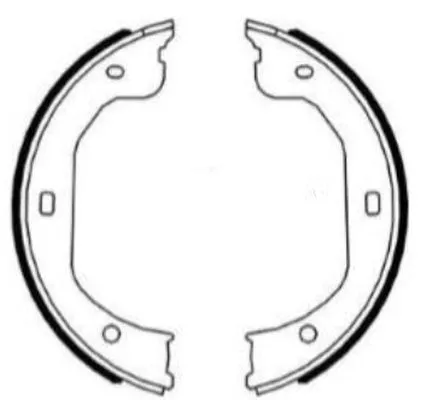 MINTEX MINTEX MFR773 1x Brake Shoe Set, parking brake 