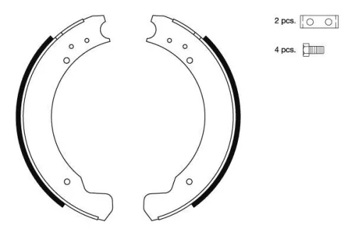 MINTEX MINTEX MGR51 1x Brake Shoe Set 