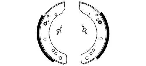 MINTEX MINTEX MGR58 1x Brake Shoe Set 