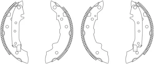 MINTEX MINTEX MSK015 1x Brake Shoe Set 