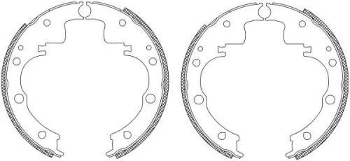 MINTEX MINTEX MSK023 1x Brake Shoe Set 
