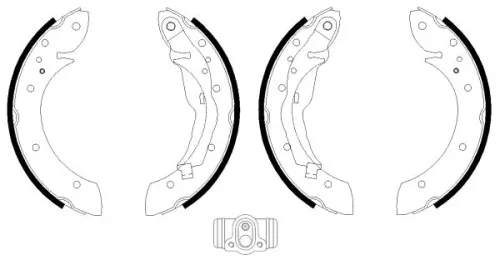 1x Brake Shoe Set