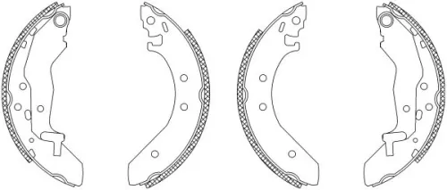 MINTEX MINTEX MSK150 1x Brake Shoe Set 