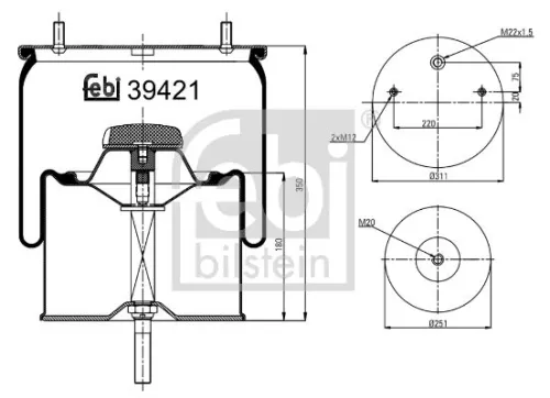 Febi Air Bag Suspension Spring