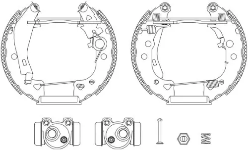 1x Brake Shoe Set