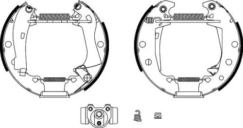 1x Brake Shoe Set