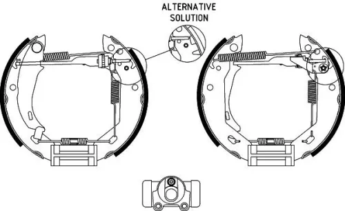 1x Brake Shoe Set