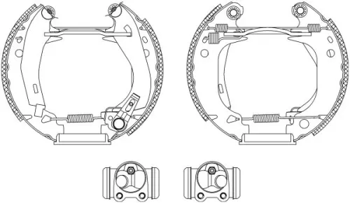MINTEX MINTEX MSP033 1x Brake Shoe Set 
