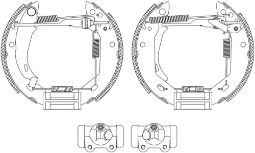 MINTEX MINTEX MSP034 1x Brake Shoe Set 