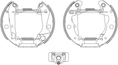 MINTEX MINTEX MSP039 1x Brake Shoe Set 