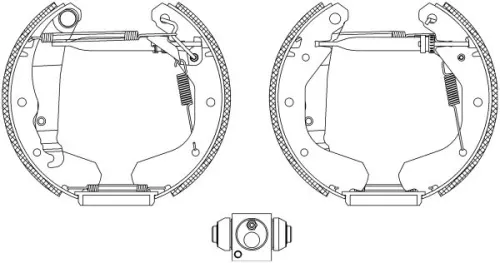 1x Brake Shoe Set