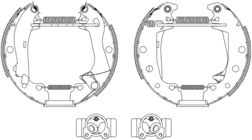 1x Brake Shoe Set