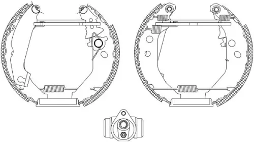 1x Brake Shoe Set