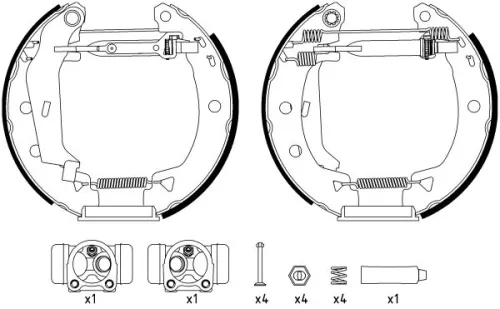 1x Brake Shoe Set