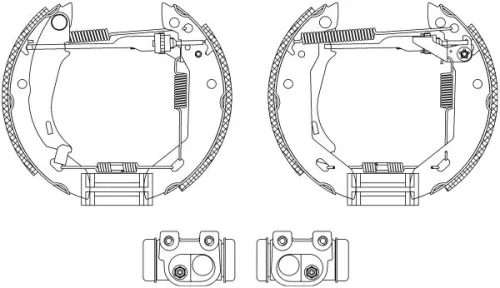 1x Brake Shoe Set