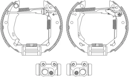 1x Brake Shoe Set
