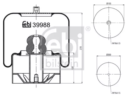 Febi Air Bag Suspension Spring