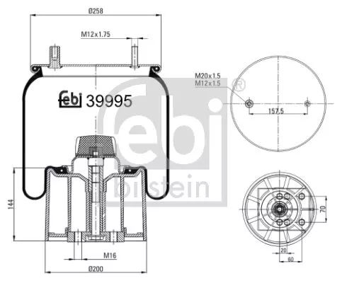 Febi Air Bag Suspension Spring