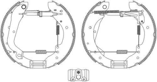 1x Brake Shoe Set