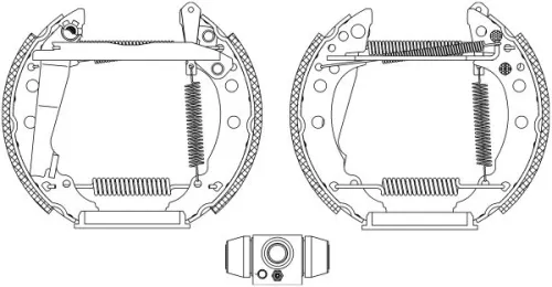 1x Brake Shoe Set