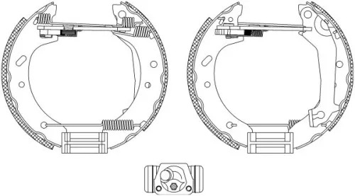 1x Brake Shoe Set