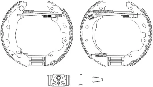 1x Brake Shoe Set