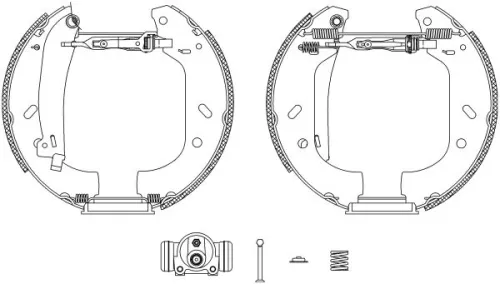 1x Brake Shoe Set