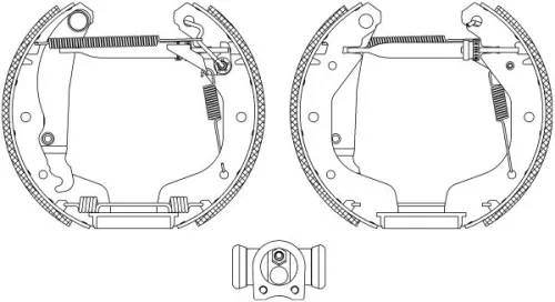 1x Brake Shoe Set