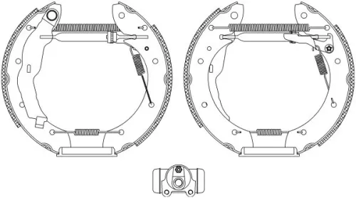 1x Brake Shoe Set