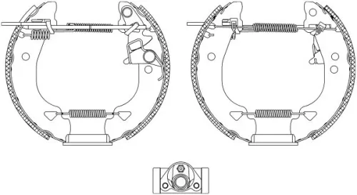 MINTEX MINTEX MSP138 1x Brake Shoe Set 