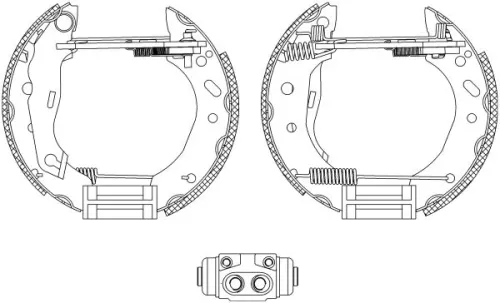 1x Brake Shoe Set