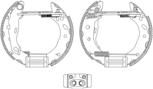 1x Brake Shoe Set