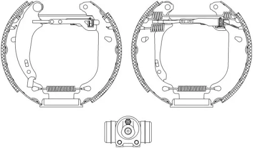1x Brake Shoe Set