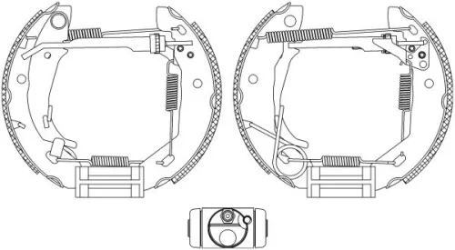 1x Brake Shoe Set