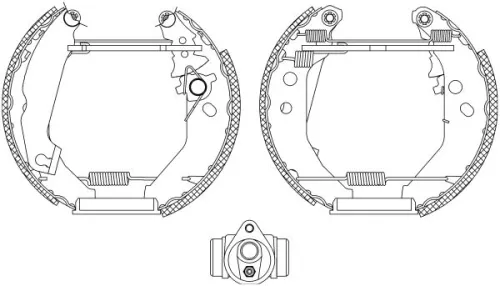 MINTEX MINTEX MSP185 1x Brake Shoe Set 