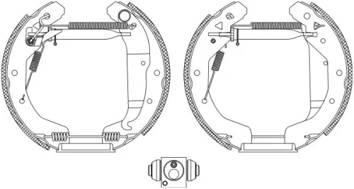 MINTEX MINTEX MSP190 1x Brake Shoe Set 
