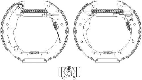 1x Brake Shoe Set