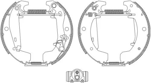MINTEX MINTEX MSP208 1x Brake Shoe Set 