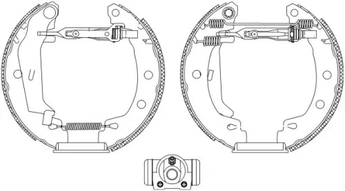 1x Brake Shoe Set