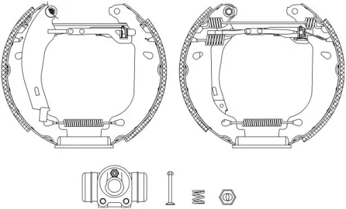 MINTEX MINTEX MSP216 1x Brake Shoe Set 