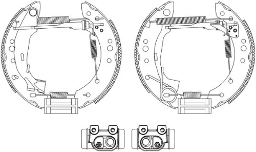 1x Brake Shoe Set