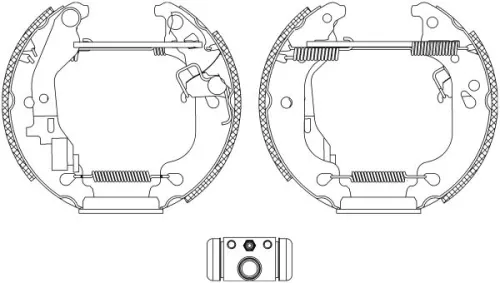 1x Brake Shoe Set