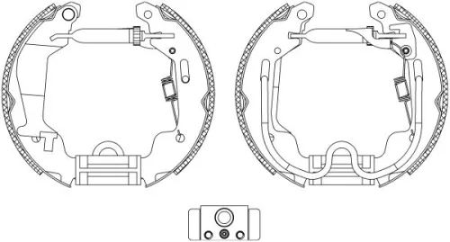MINTEX MINTEX MSP224 1x Brake Shoe Set 