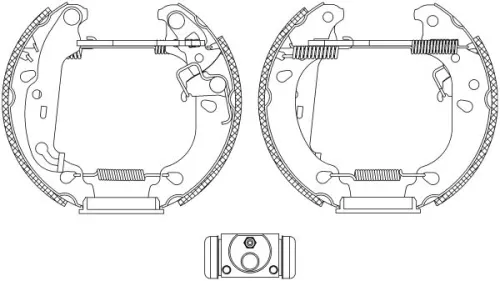 MINTEX MINTEX MSP234 1x Brake Shoe Set 