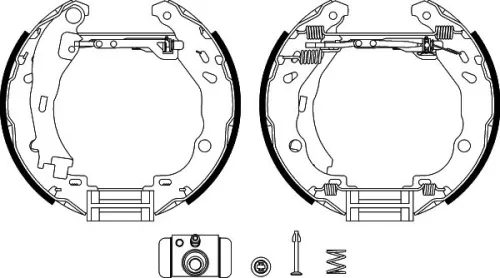 1x Brake Shoe Set